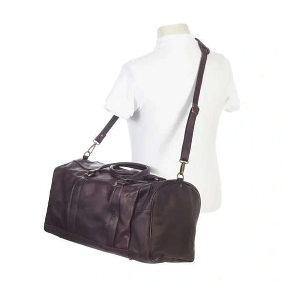 LEATHER SIDE POCKET DUFFEL - Picture 16 of 16